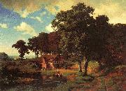 Albert Bierstadt A Rustic Mill Sweden oil painting reproduction